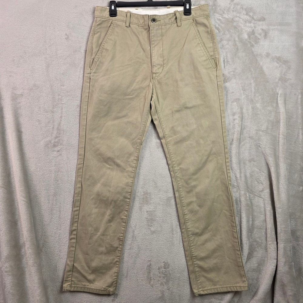 Levi Strauss & Co Mens Khaki Chino Pants Straight Leg Tan 32x32
